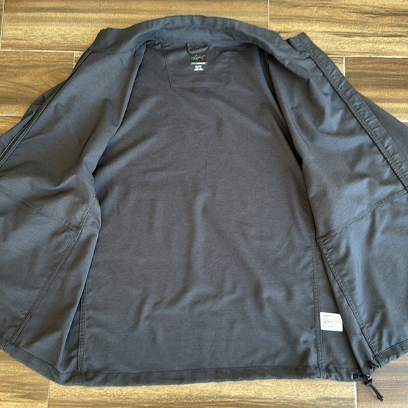 Greg Norman Men’s Windbreaker Full-Zip Jacket in Black Heather, XL - Picture 9 of 14